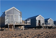 8x Vakantiehuisjes op het strand